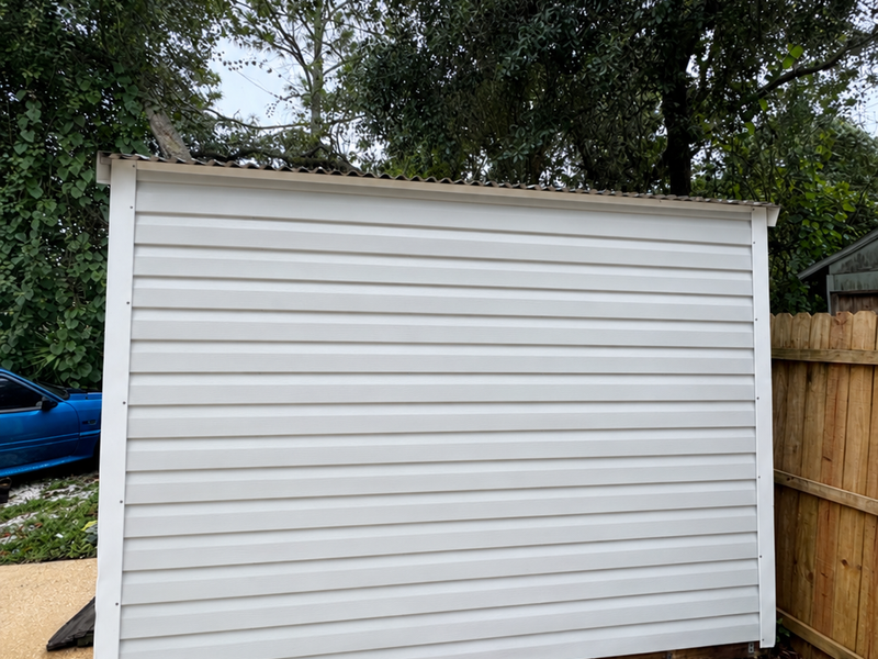 Driveway after pressure washing